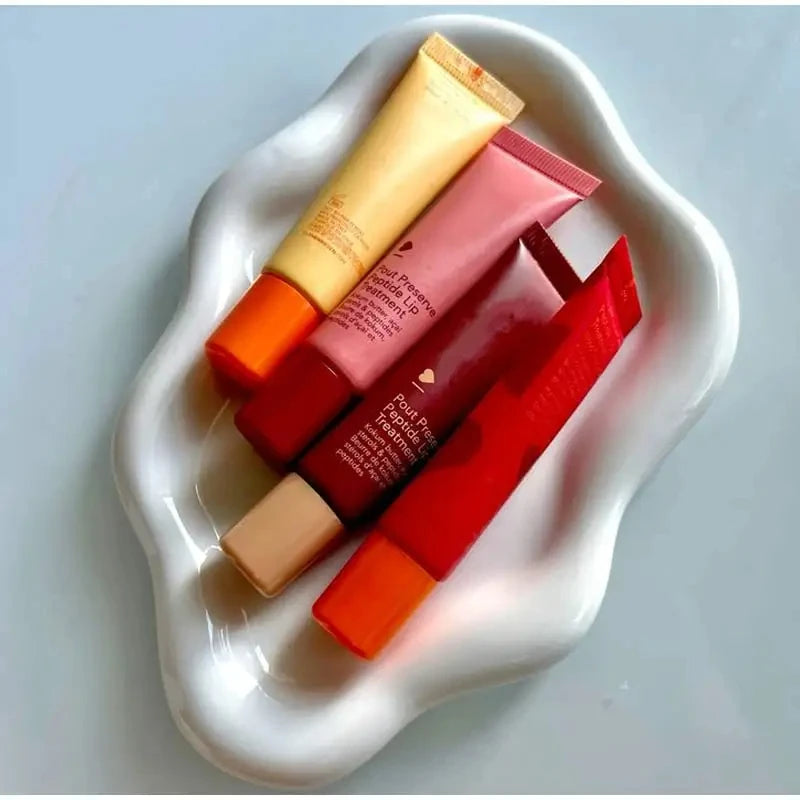 Hydrating Peptide Lip Gloss Transparent Lip Tinted Protection Oil Hydrating,Lip Balm Lip Plumping Moisturizing Lip Glaze Makeup