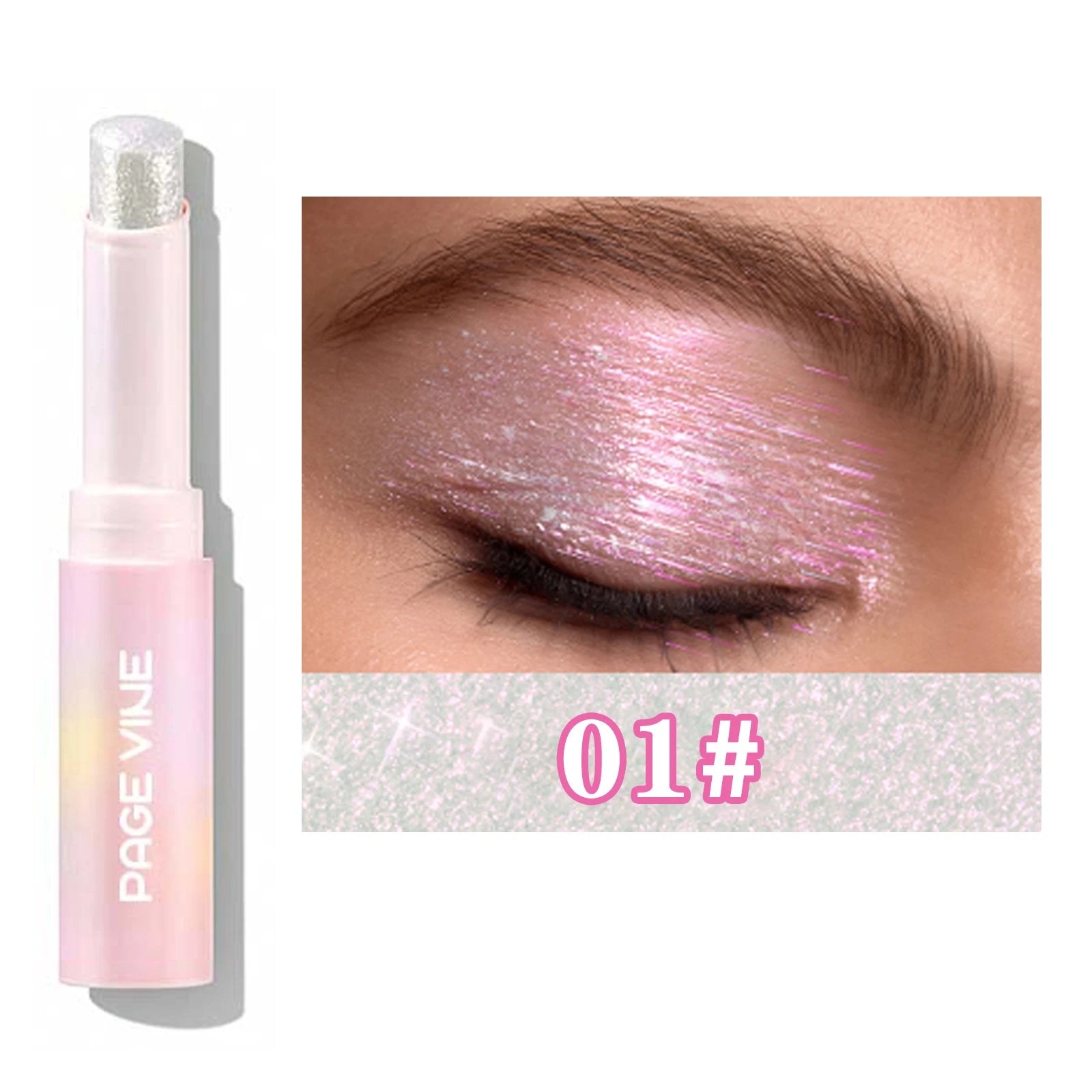 Jelly Eyeshadow Highlight Stick, Glitter Shimmer Long-Lasting High Pigment, Valentine'S Day Party Beach Travel Holiday