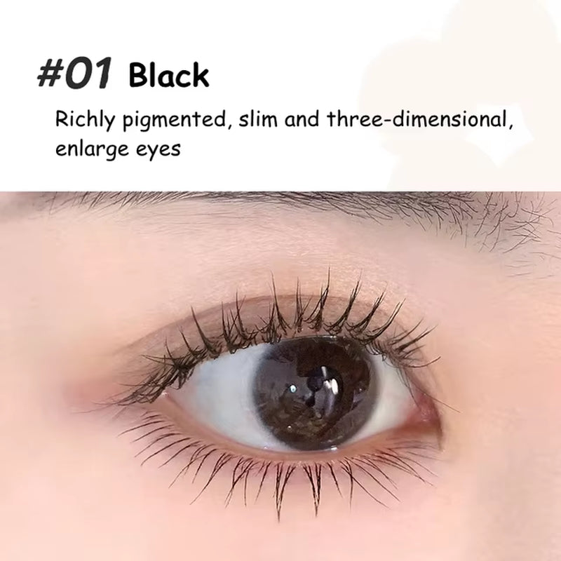 Judydoll Waterproof Mascara Lash Lengthening Curling Thick Mascara Non-Smudg Natural Quick Dry Long Lasting Eye Makeup Cosmetics
